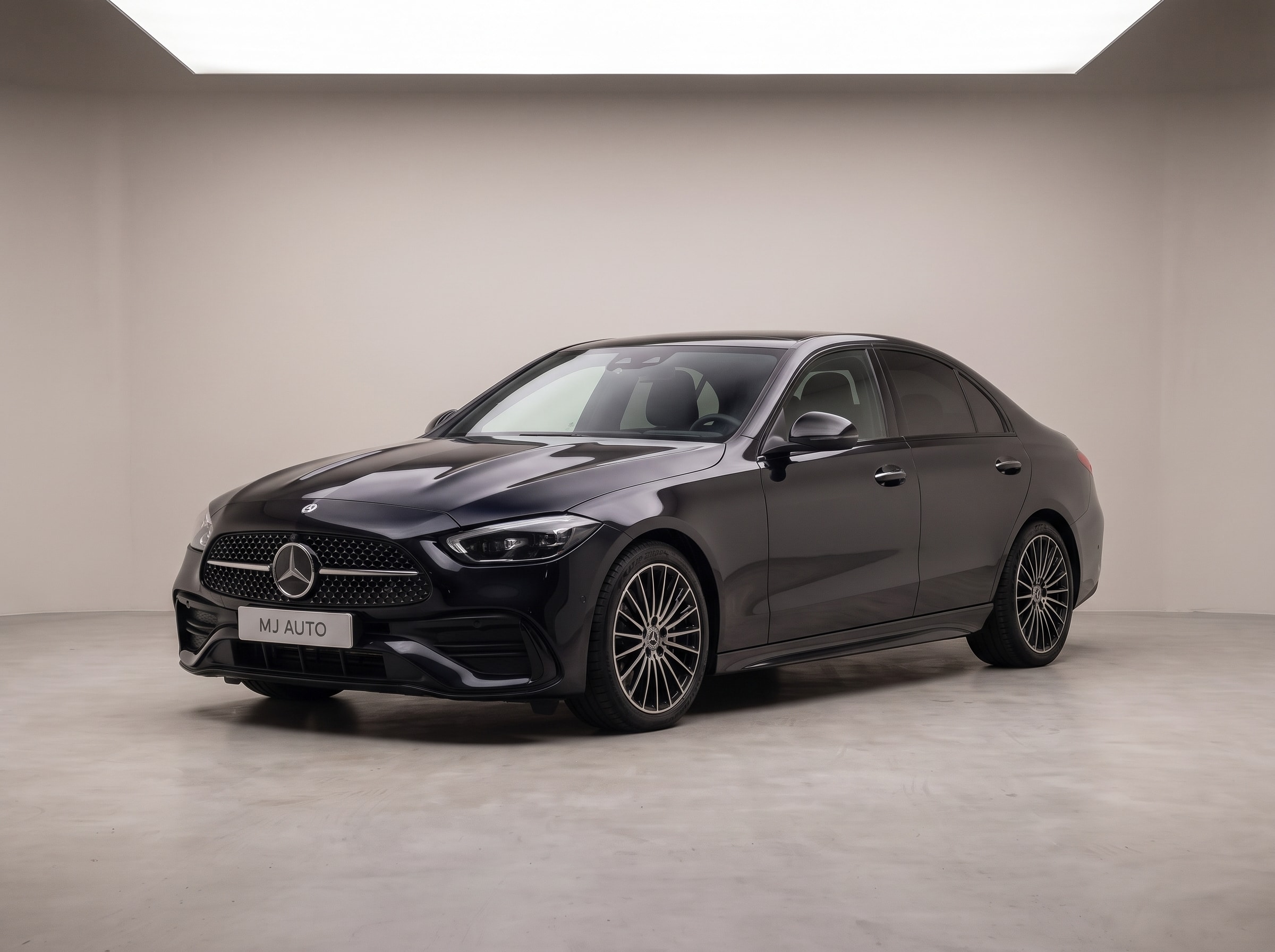2022 Mercedes-Benz C 300 in the MJ Auto studio - AI-generated demo illustration