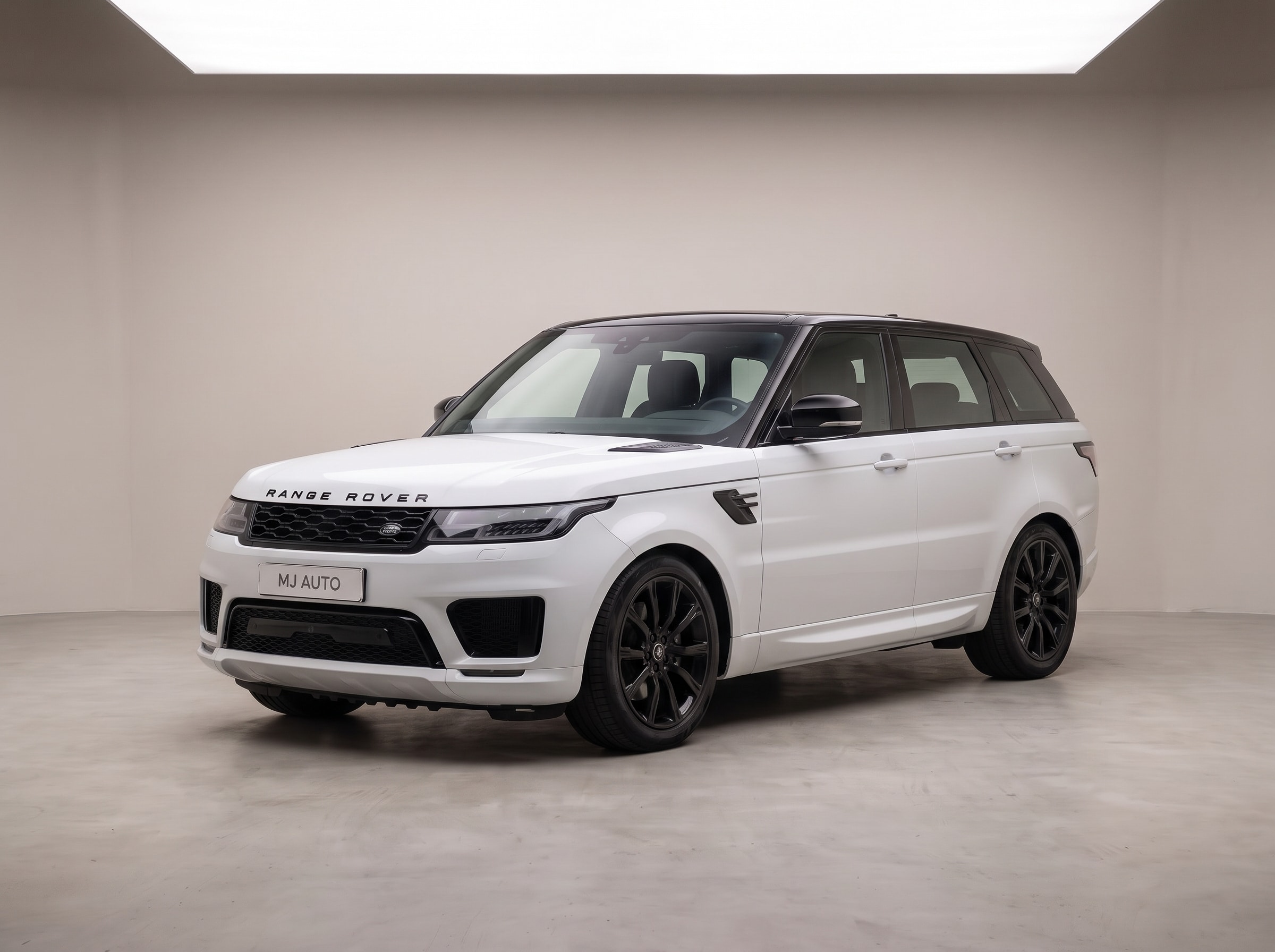 2020 Land Rover Range Rover Sport in the MJ Auto studio - AI-generated demo illustration
